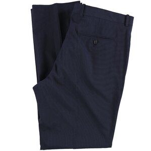 Perry Ellis Men's Slim Fit Stretch Washable Suit Pants Deep Navy 32X32 B4HP